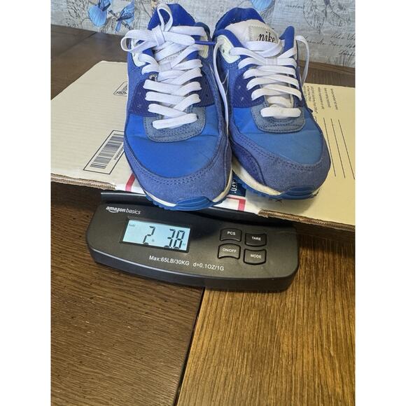 Nike Air Max 90 Mens Sz 8 Shoes Blue White Suede Athletic Low Trainer Sneakers main image 7